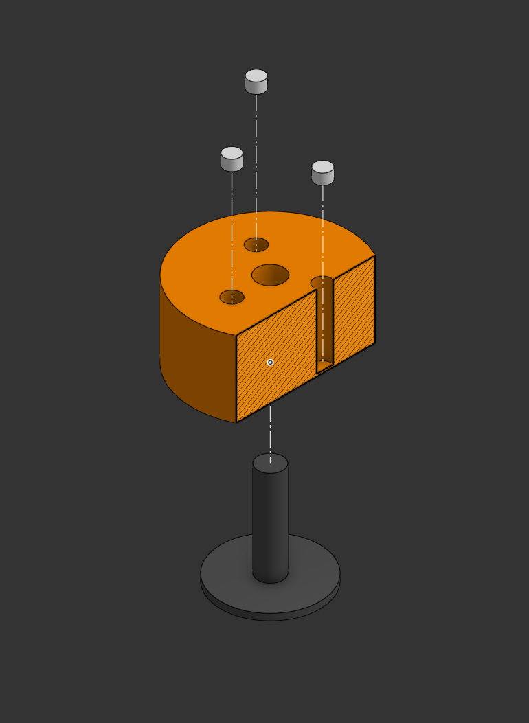 CAD model of magnet holder